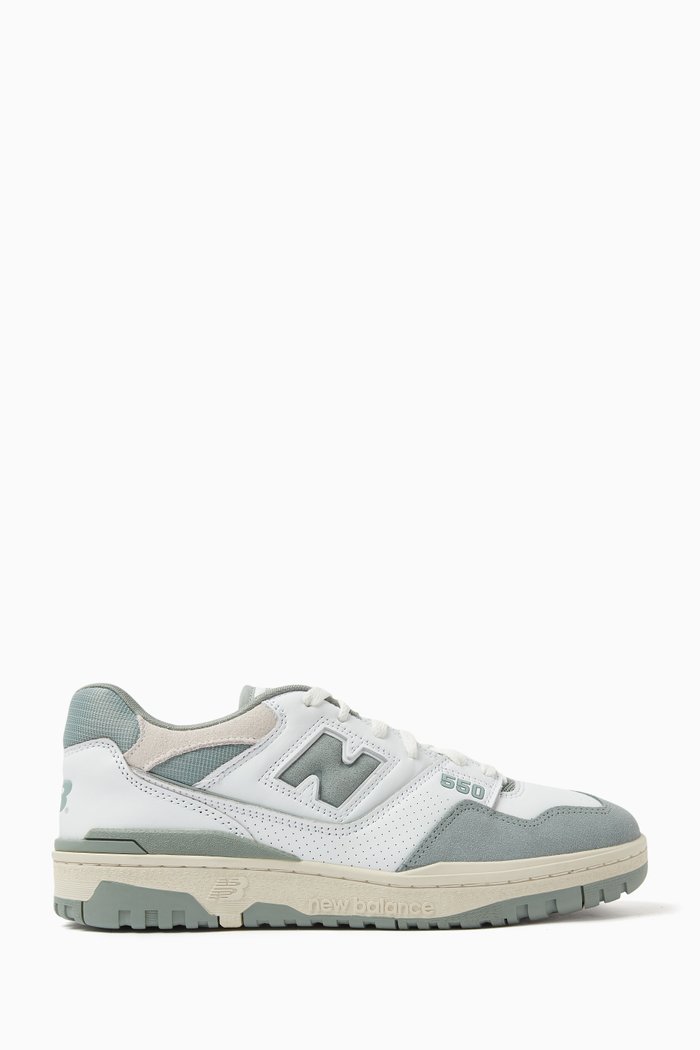 

BB550 Sneakers in Leather, White