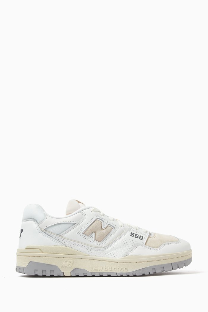 

BB550 Sneakers in Leather, White