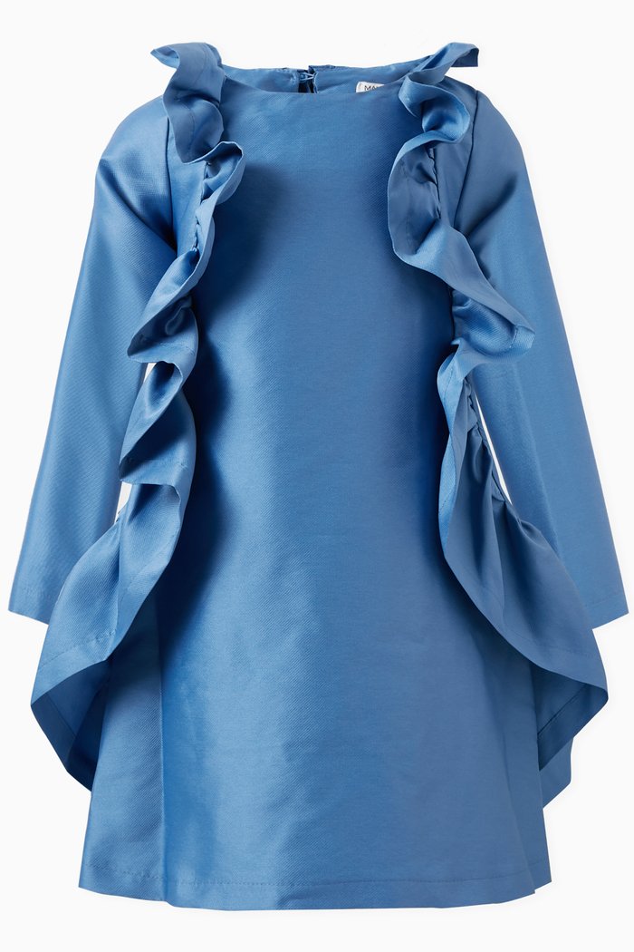 

Ruffle Detail Dress, Blue