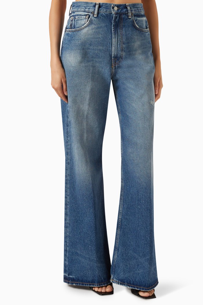 

2022 Relaxed Wide-leg Jeans, Blue