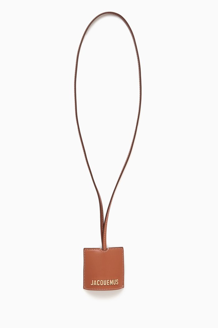 

Le Porte Clés Bagage Keychain in Leather, Brown