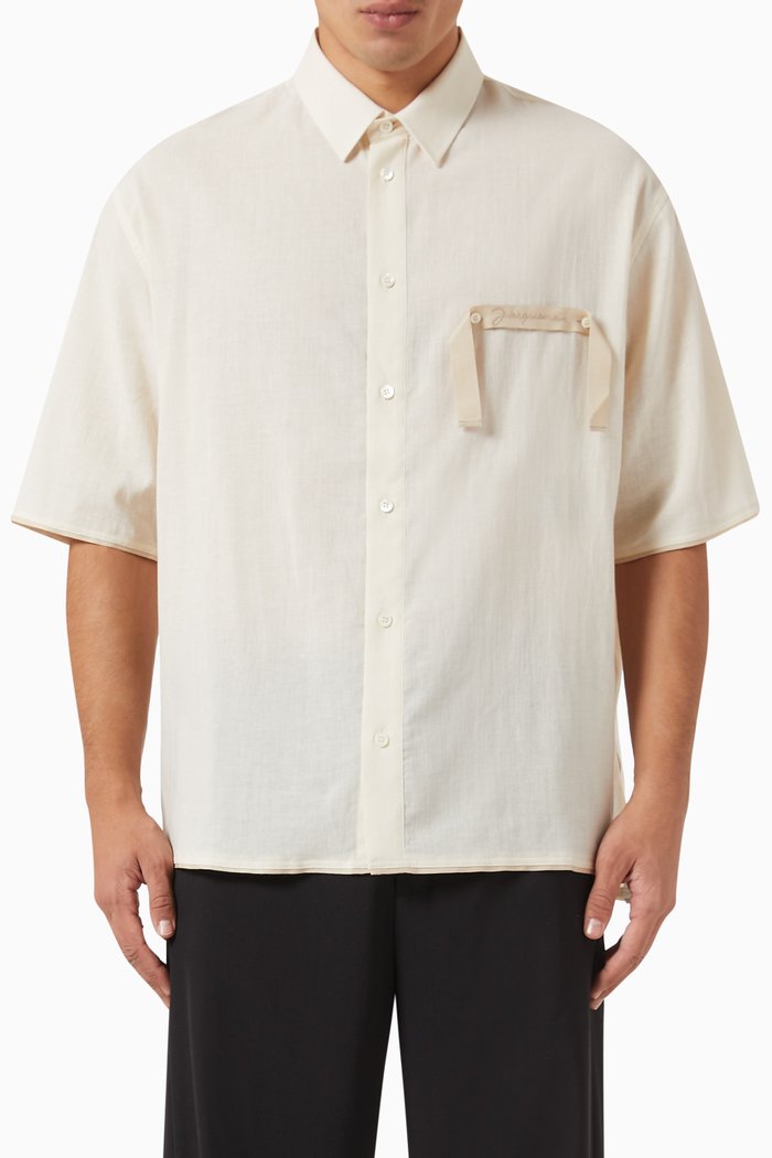 

La Chemise Cabri Shirt in Cotton-canvas, Neutral