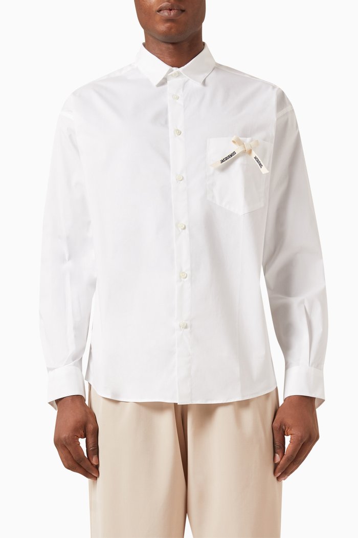 

La Chemise Simon Shirt in Viscose, White