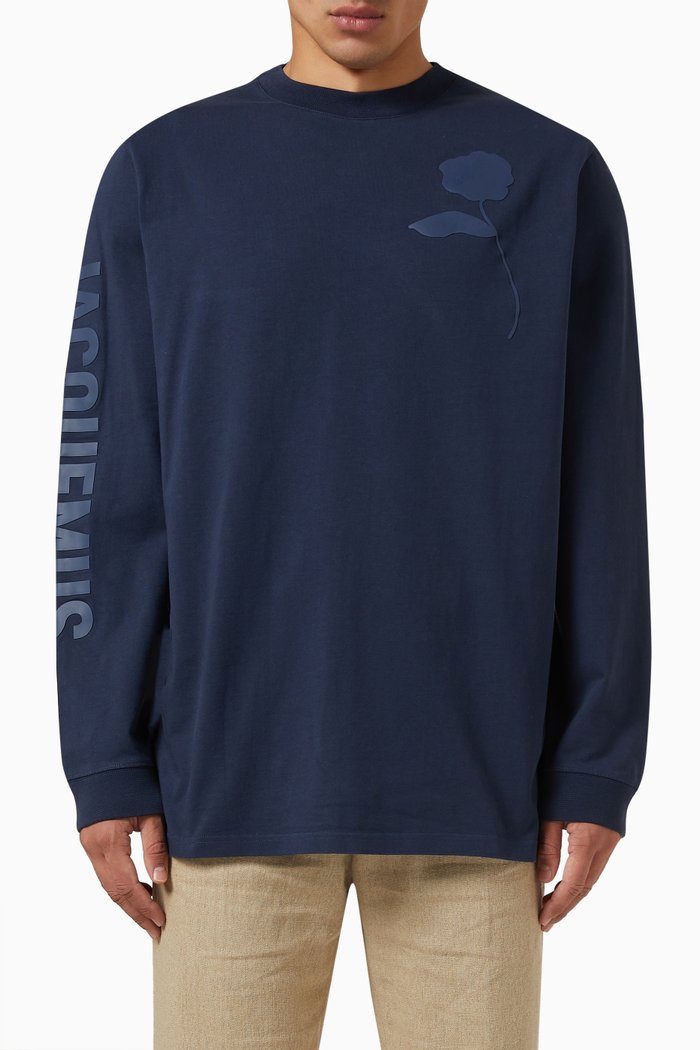 

Le Ciceri T-shirt in Cotton, Blue