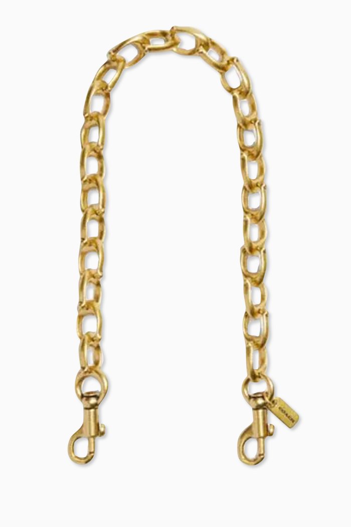 

Signature Link Chain Strap in Metal, Brown