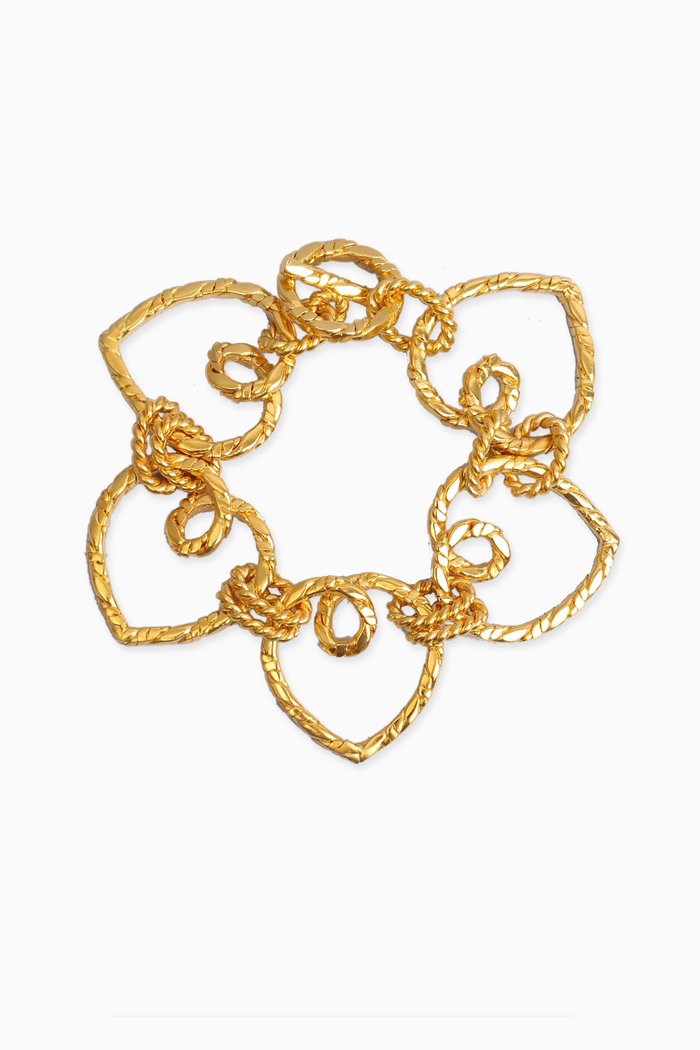 

Les Metisse Love Chain Bracelet in 18kt Gold-plated Brass