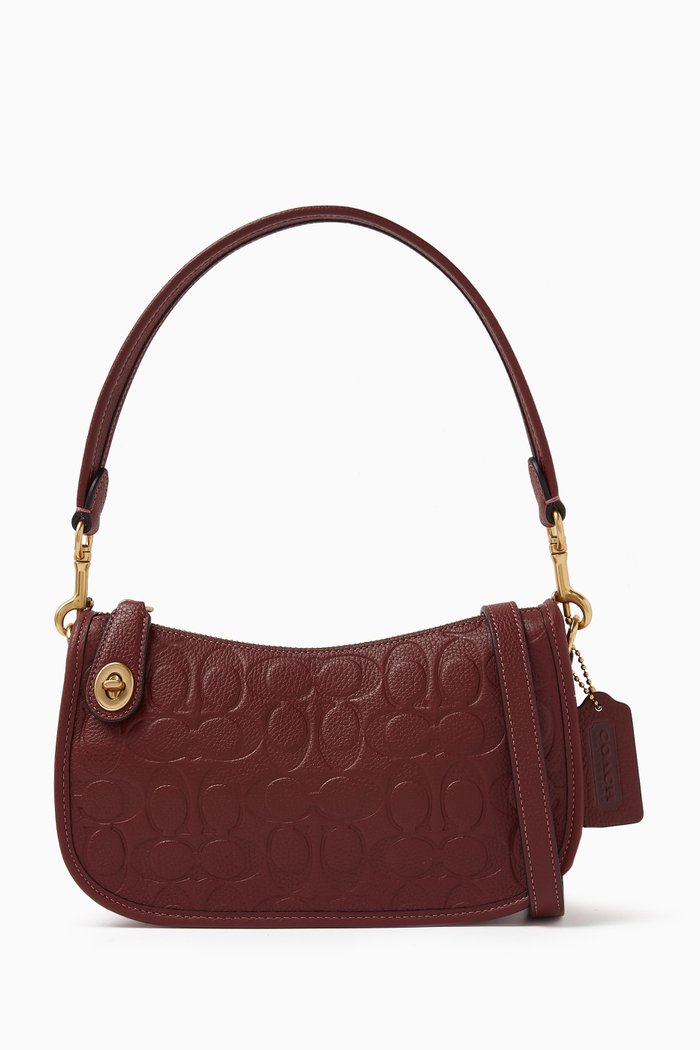 

Swinger Bag in Signature Leather, Red
