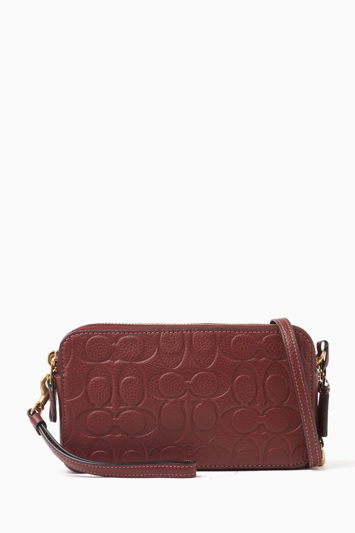 

Kira Crossbody Bag in Signature Leather, Red