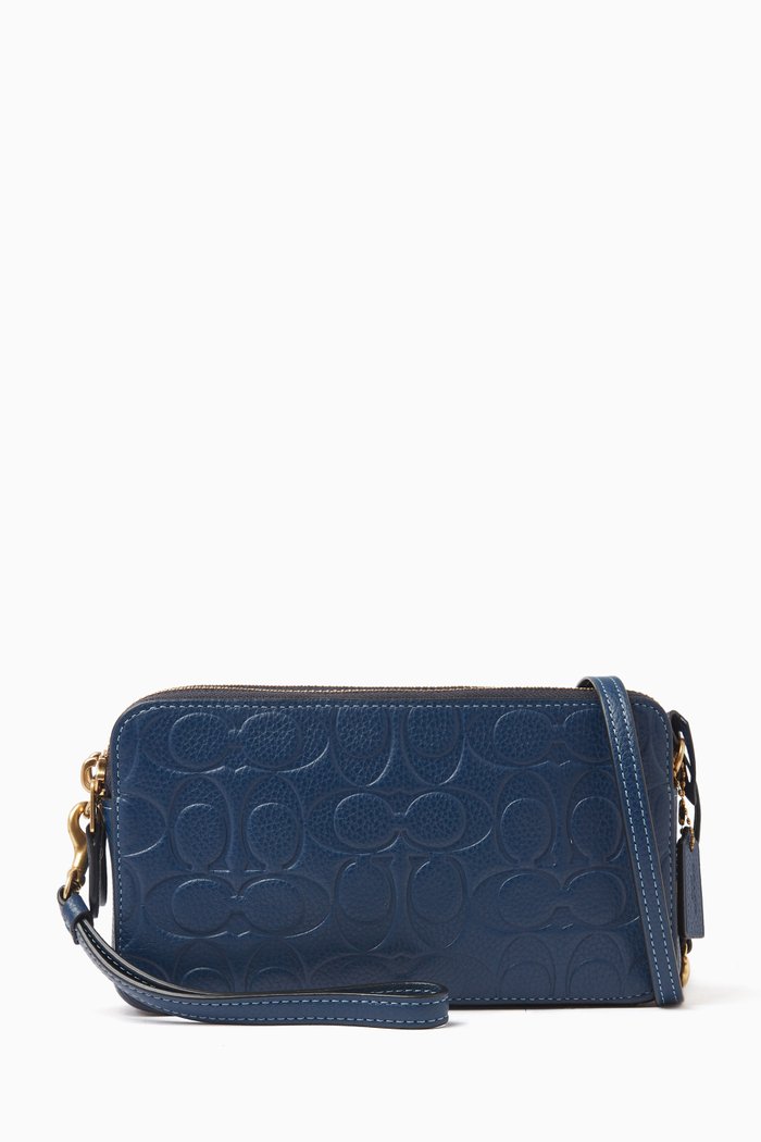 

Kira Crossbody Bag in Signature Leather, Blue