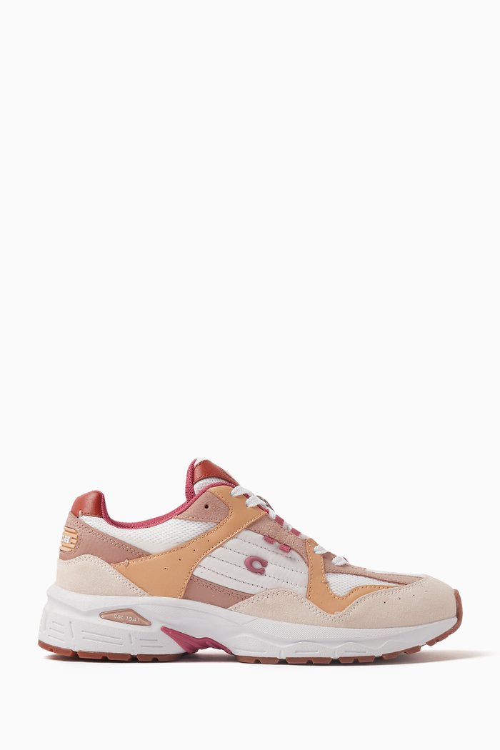 

C301 Low Top Sneakers in Leather, Multicolour