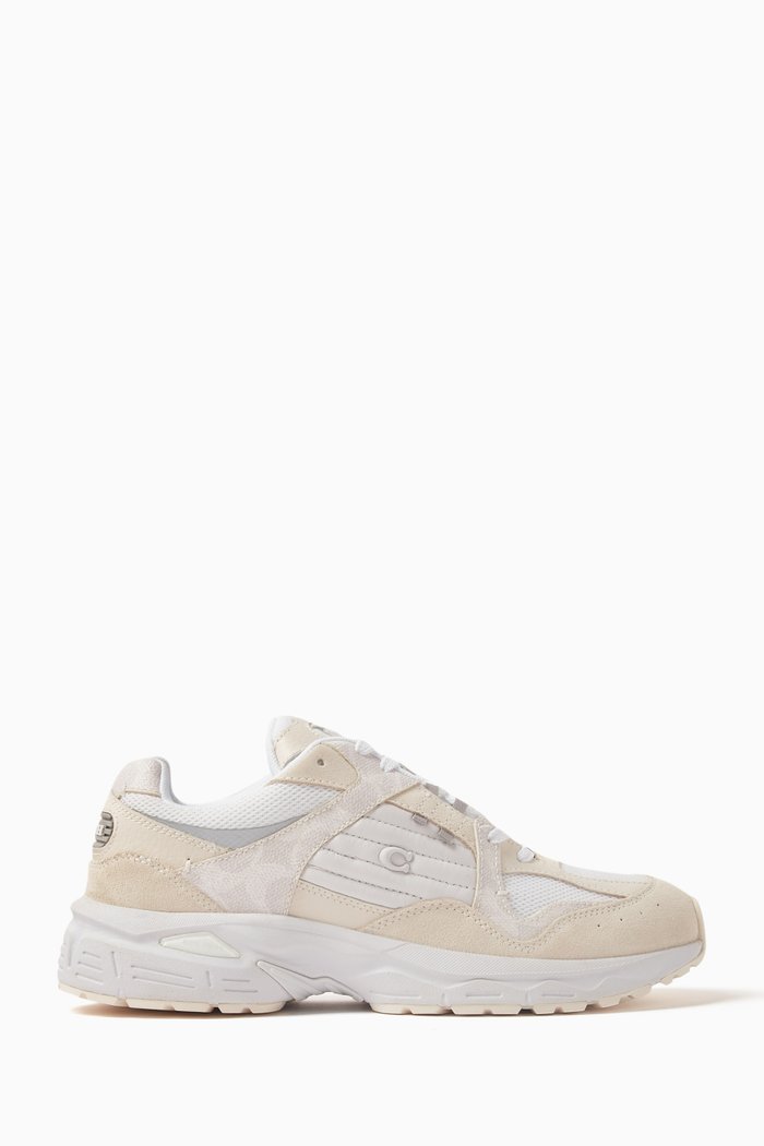 C301 Low Top Sneakers in Leather, White