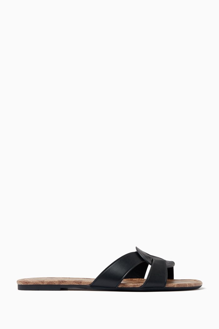 Essie Sandals in Leather, Black