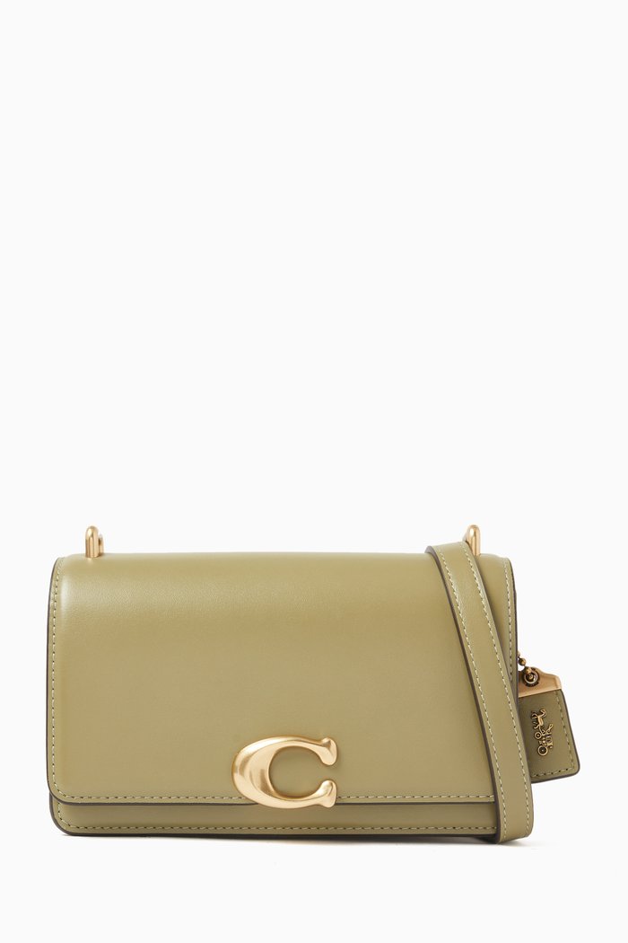 

Bandit Crossbody Bag in Luxe Leather, Green