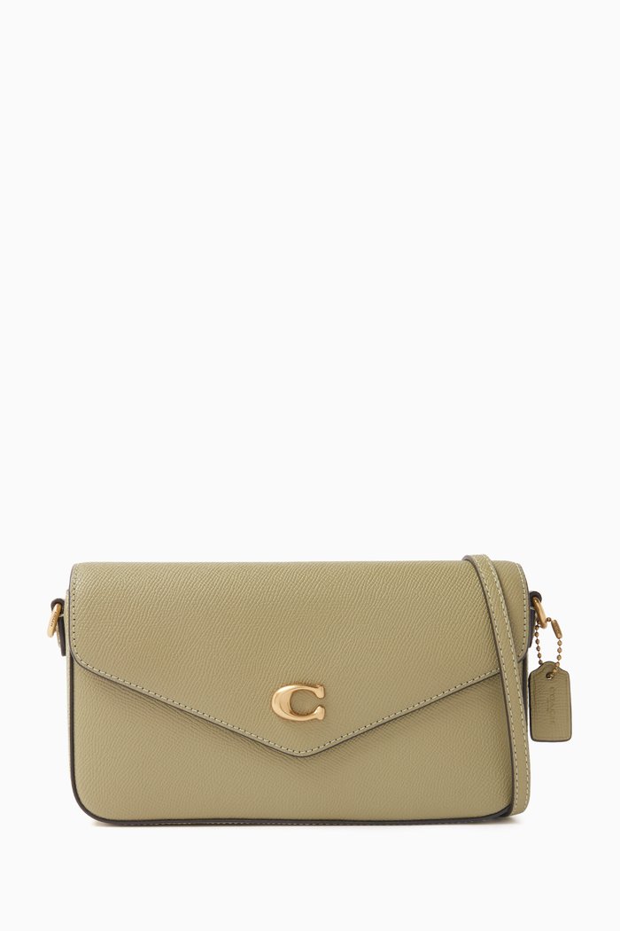 

Wyn Crossbody Bag in Crossgrain Leather, Green