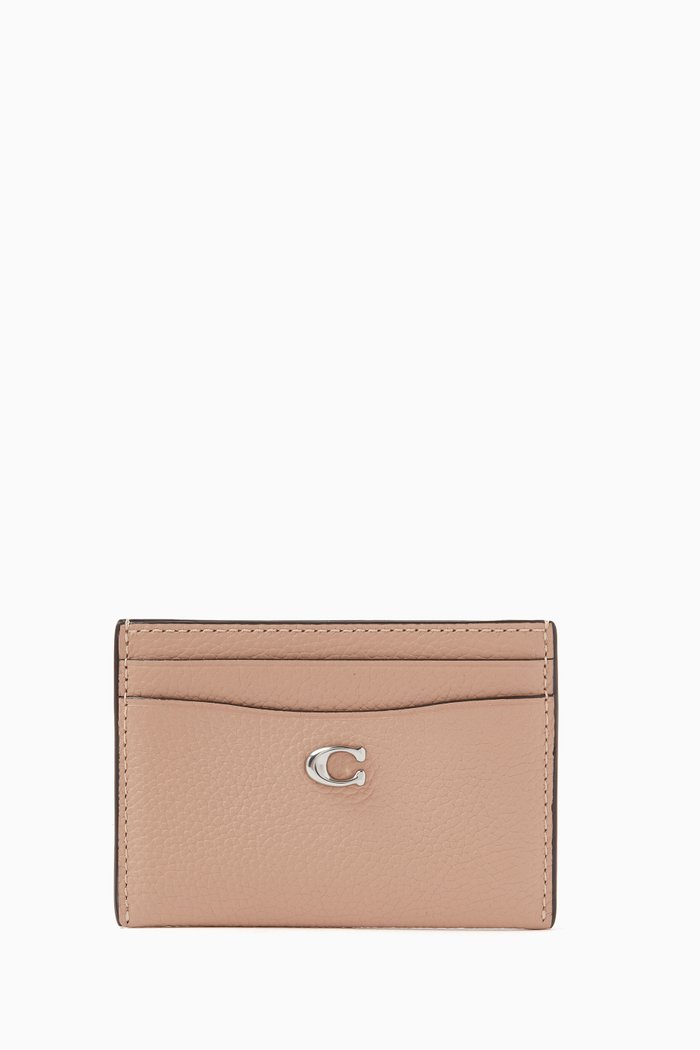 

Card Case in Pebble Leather, Pink