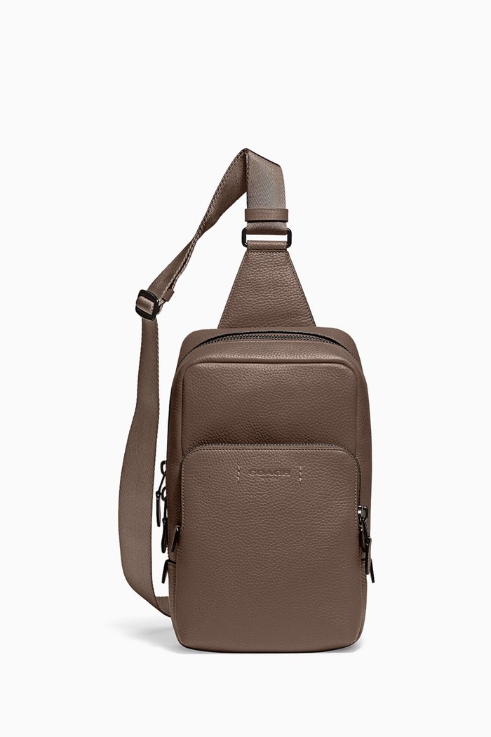 

Gotham Pack in Calf Leather, Grey