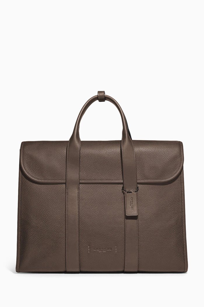 

Gotham Portfolio in Calf Leather, Grey