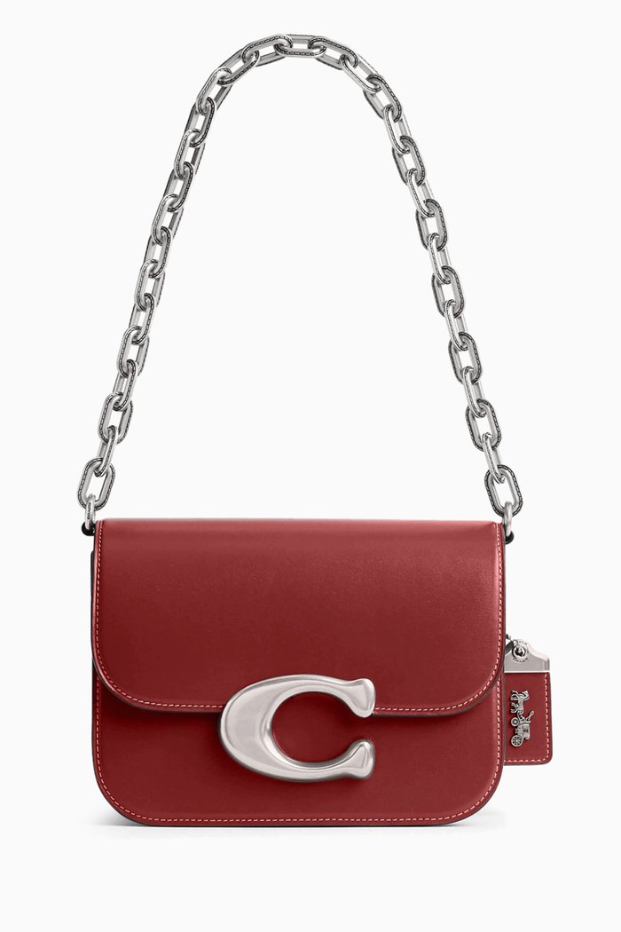 

Idol Mini Bag in Calf Leather, Red