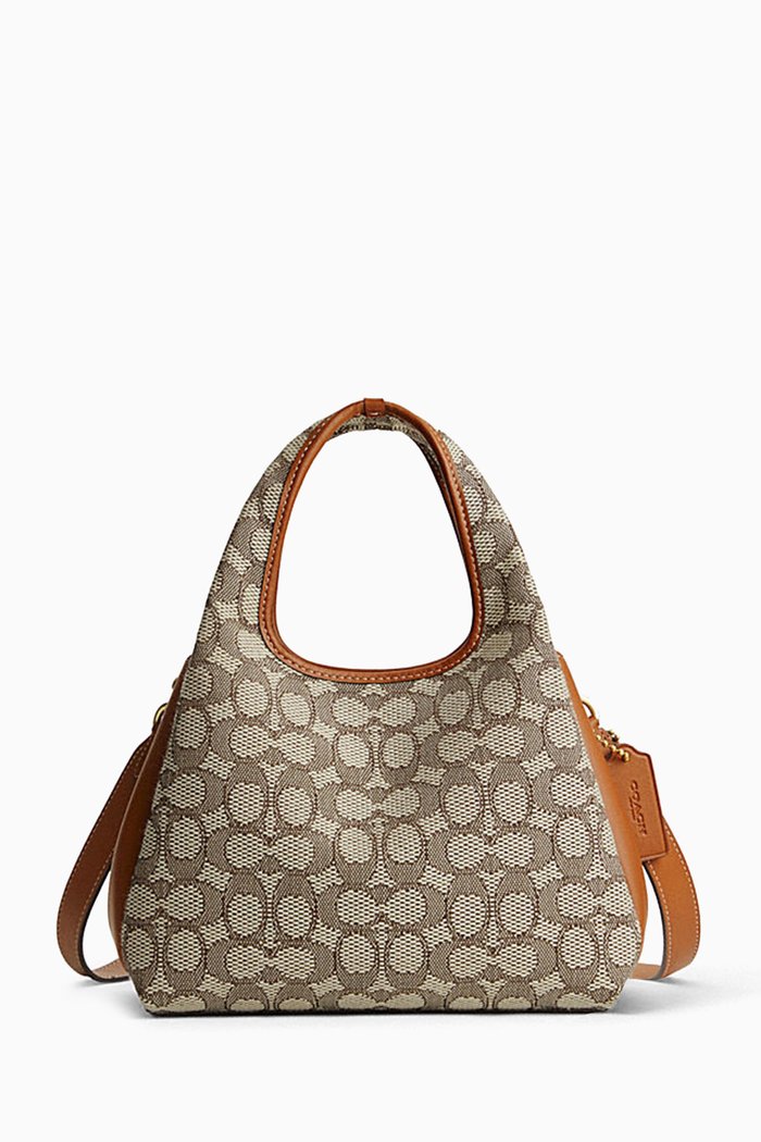 

Lana 23 Bag In Signature Jacquard & Glovetanned Leather, Brown