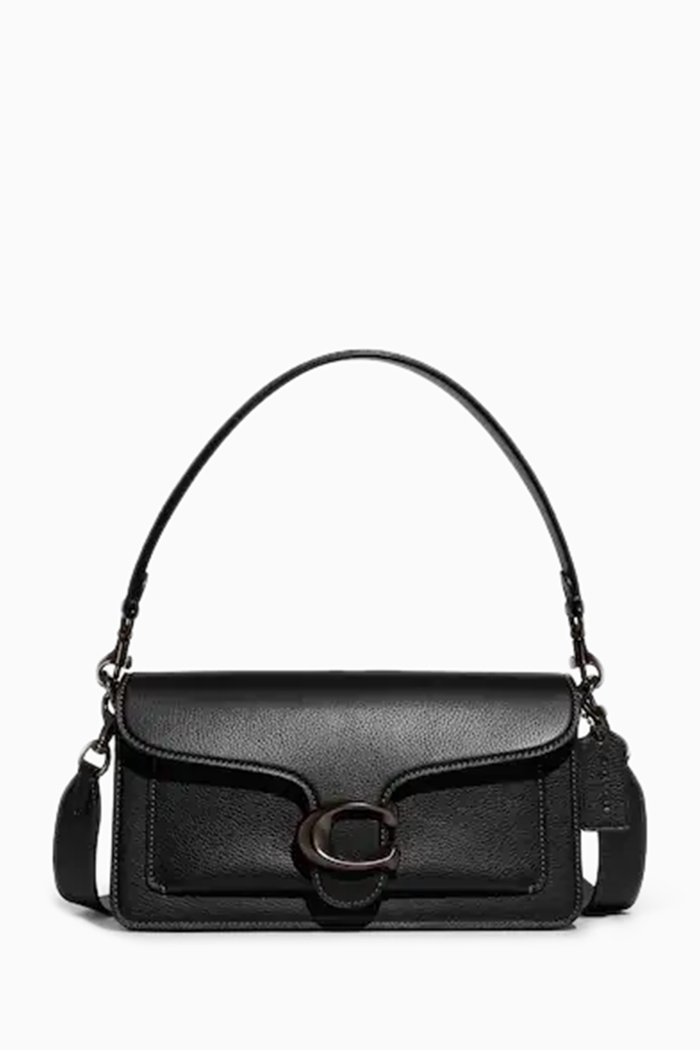 

Tabby 20 Shoulder Bag in Pebble Leather, Black