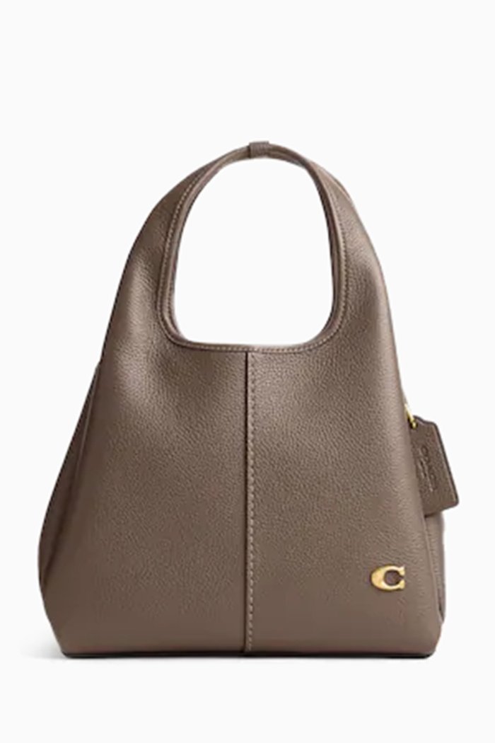 

Lana 23 Shoulder Bag in Pebble Leather, Grey