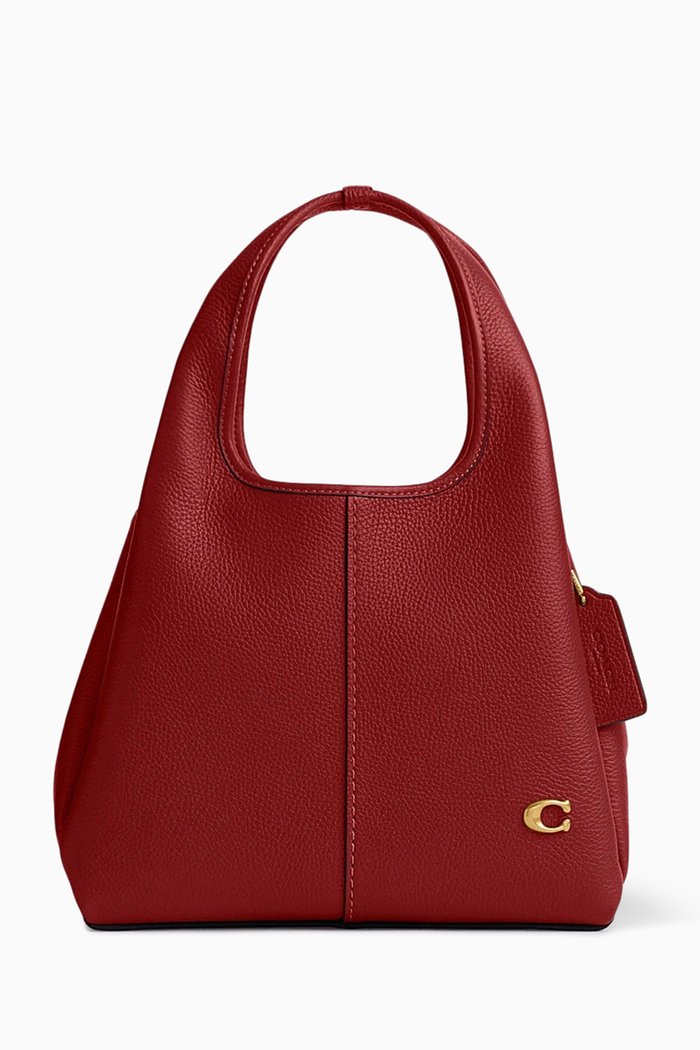 

Lana 23 Shoulder Bag in Pebble Leather, Red