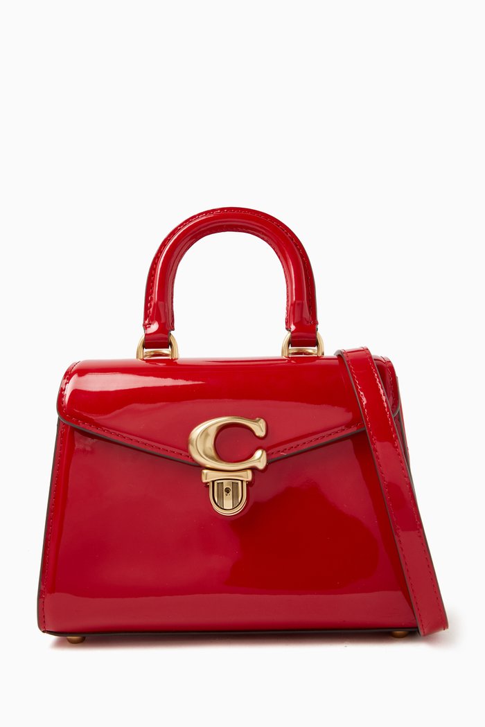 

Sammy 21 Top-handle Bag in Patent Leather, Red