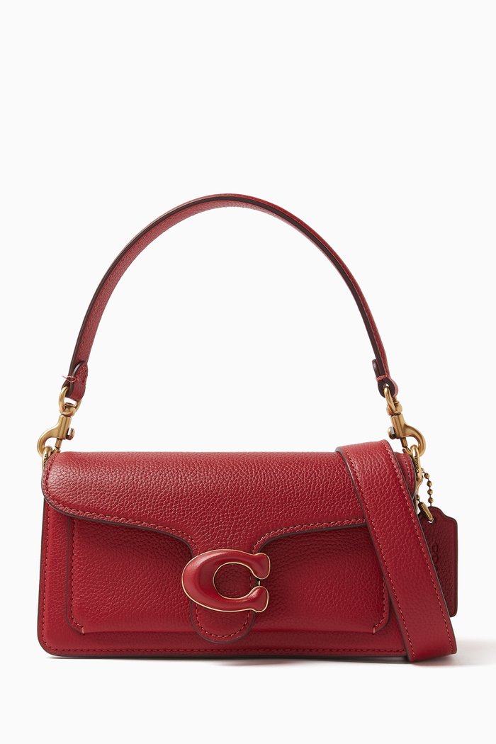 

Tabby 20 Shoulder Bag in Pebble Leather, Red