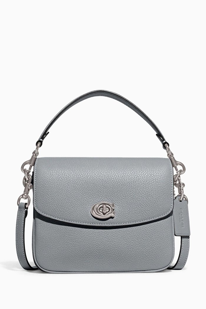 

Cassie 19 Crossbody Bag in Pebble Leather, Grey