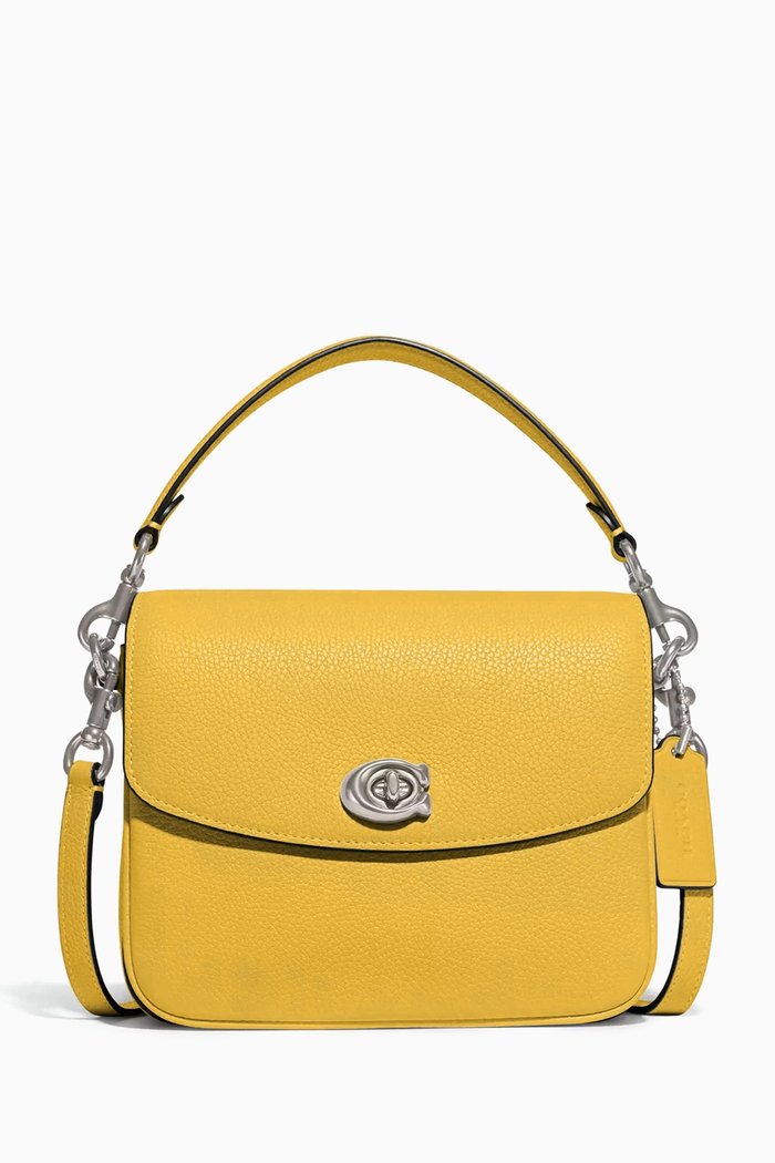 

Cassie 19 Crossbody Bag in Pebble Leather, Yellow