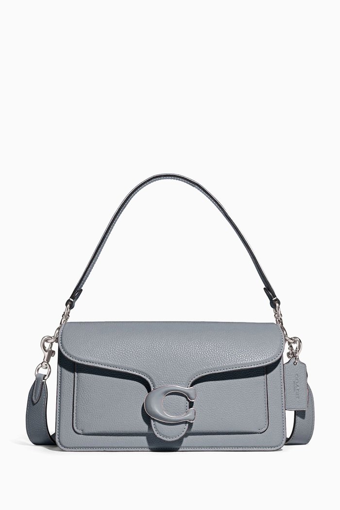 

Tabby 26 Shoulder Bag in Pebble Leather, Grey