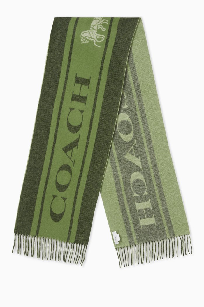 

Varsity Sport Muffler in Cashmere, Green