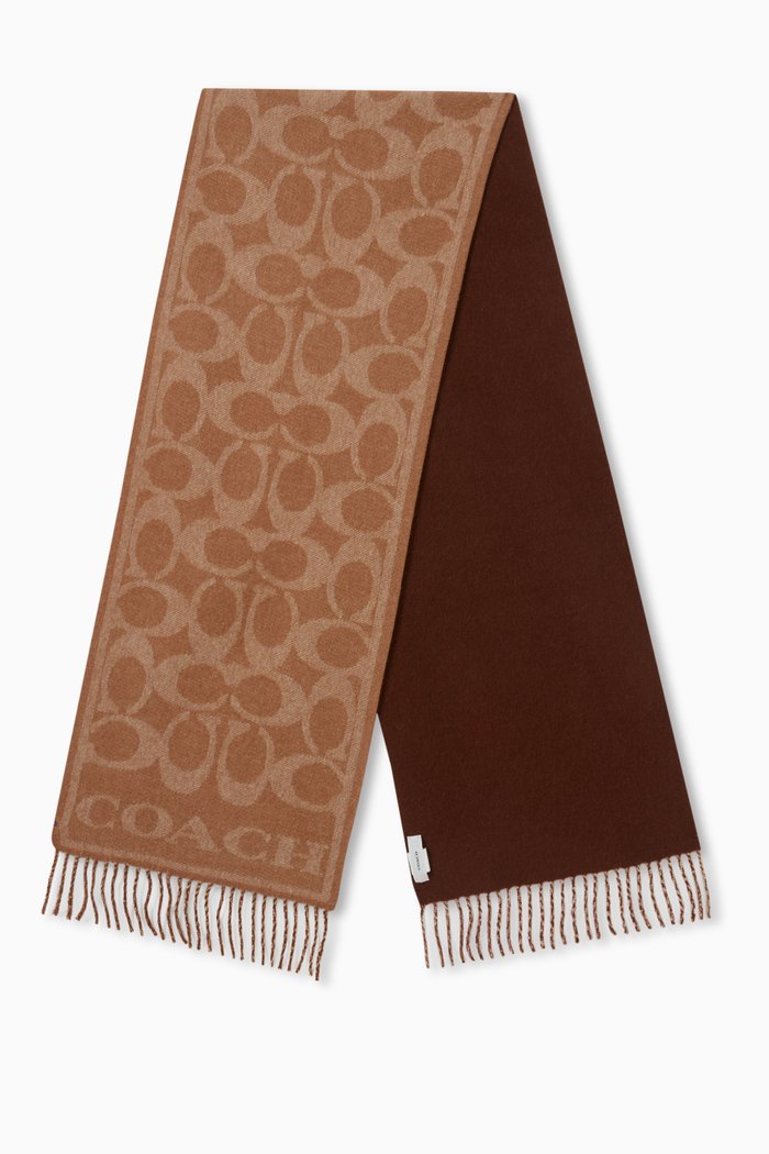 

Reversible Signature Muffler in Cashmere, Neutral