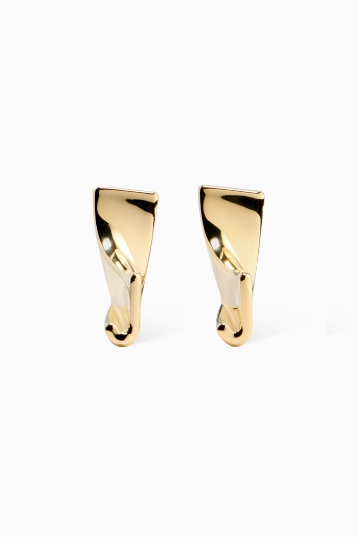 

Les Boucles J Earrings in Plated Copper, Gold
