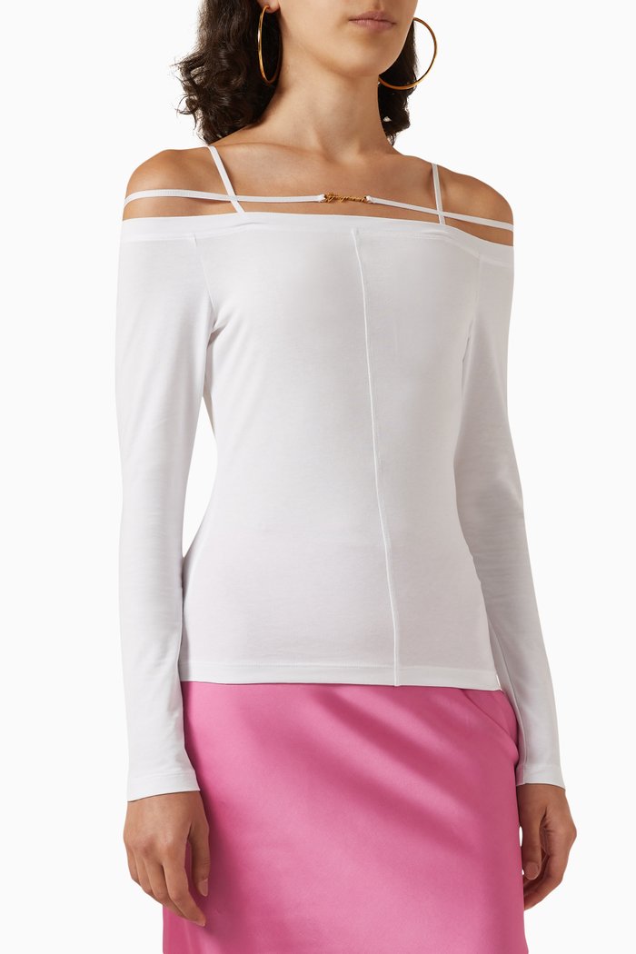 

La Sierra Top in Cotton jersey, White