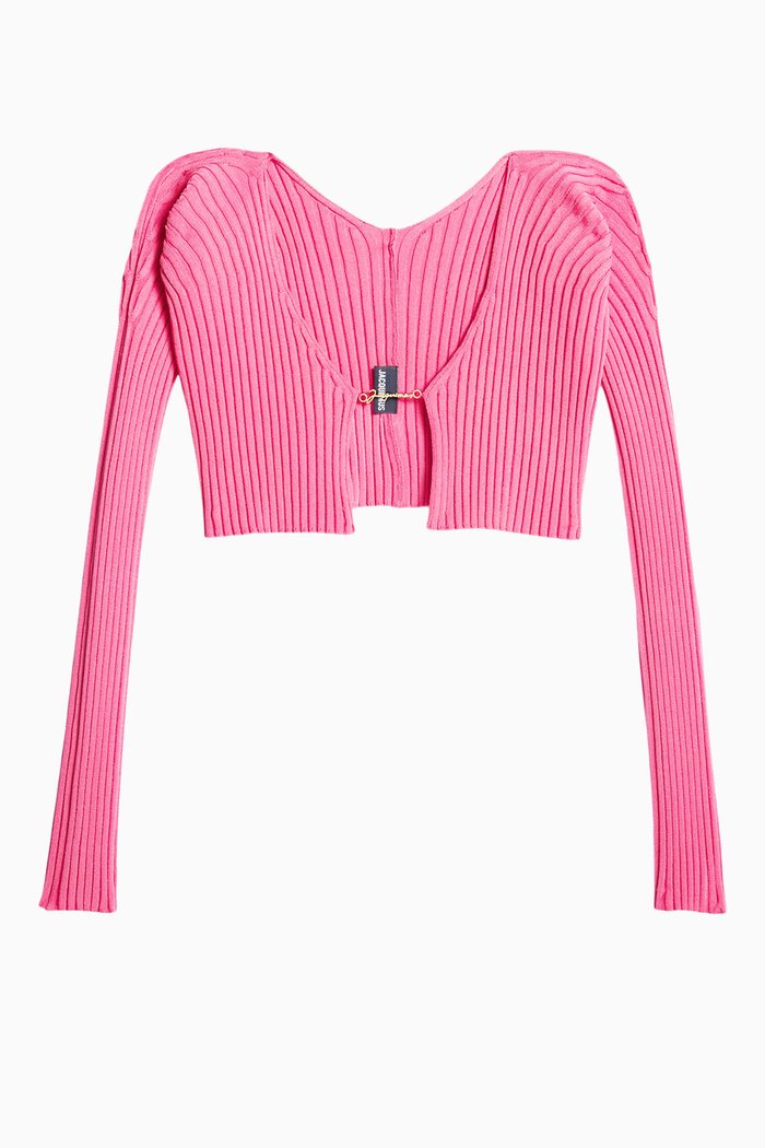 

La Maille Pralù Top in Rib-knit, Pink