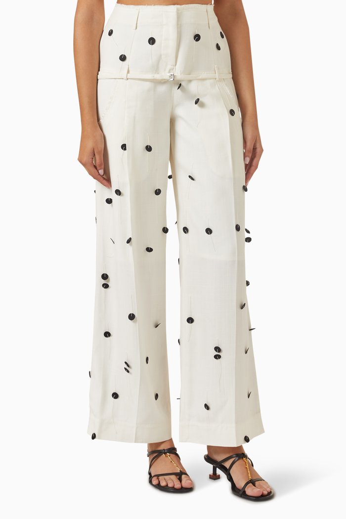 

Le Pantalon Criollo Brode in Viscose, Multicolour