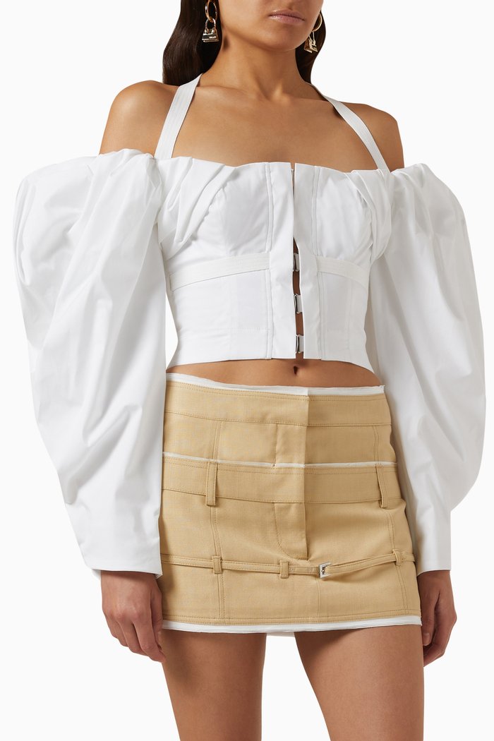 

Le Haut Taffetas Top, White