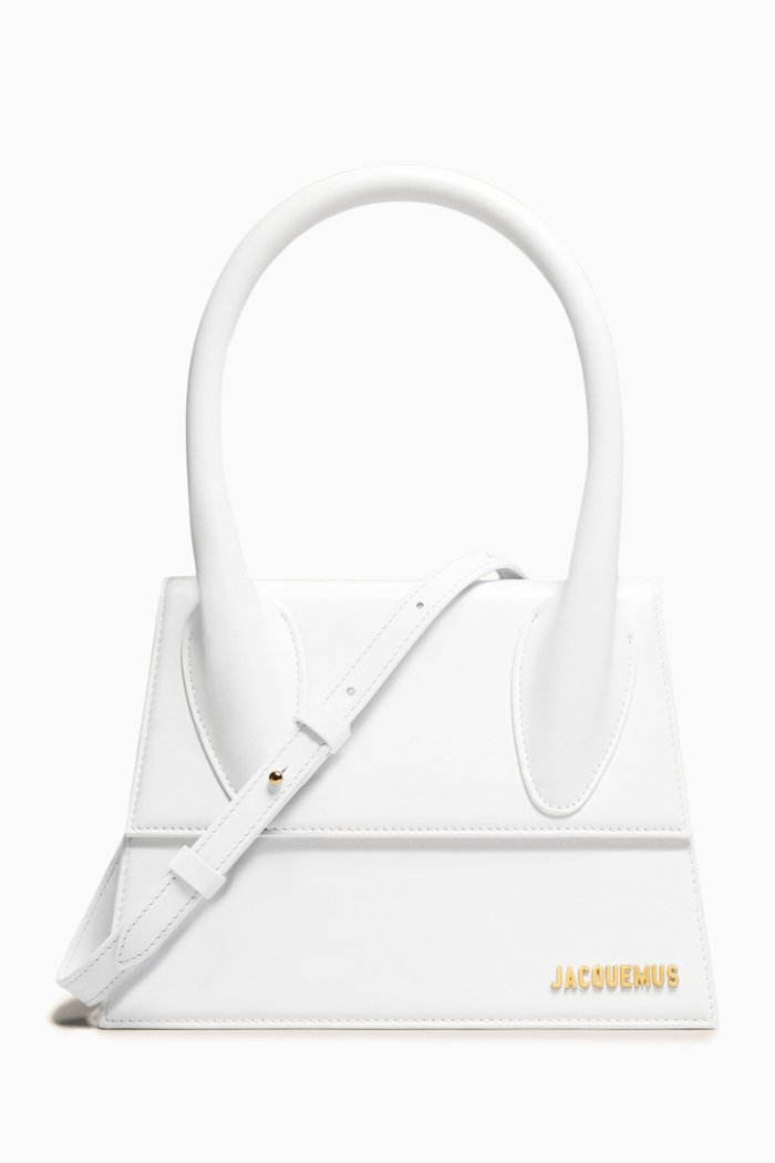 

Le Grand Chiquito Tote Bag in Calfskin Leather, White