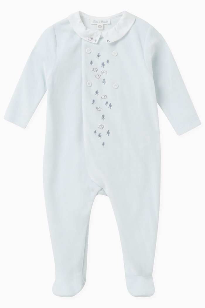 

Sheep Pyjama in Cotton, Blue