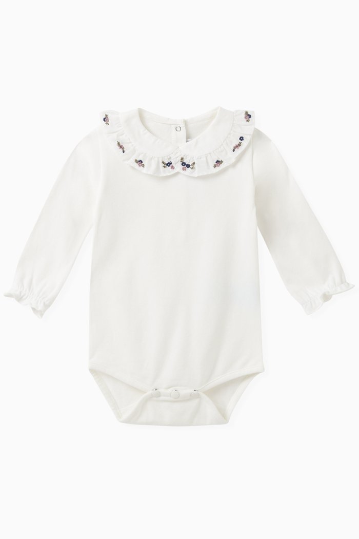 

Bodysuit in Stretch Cotton, Blue