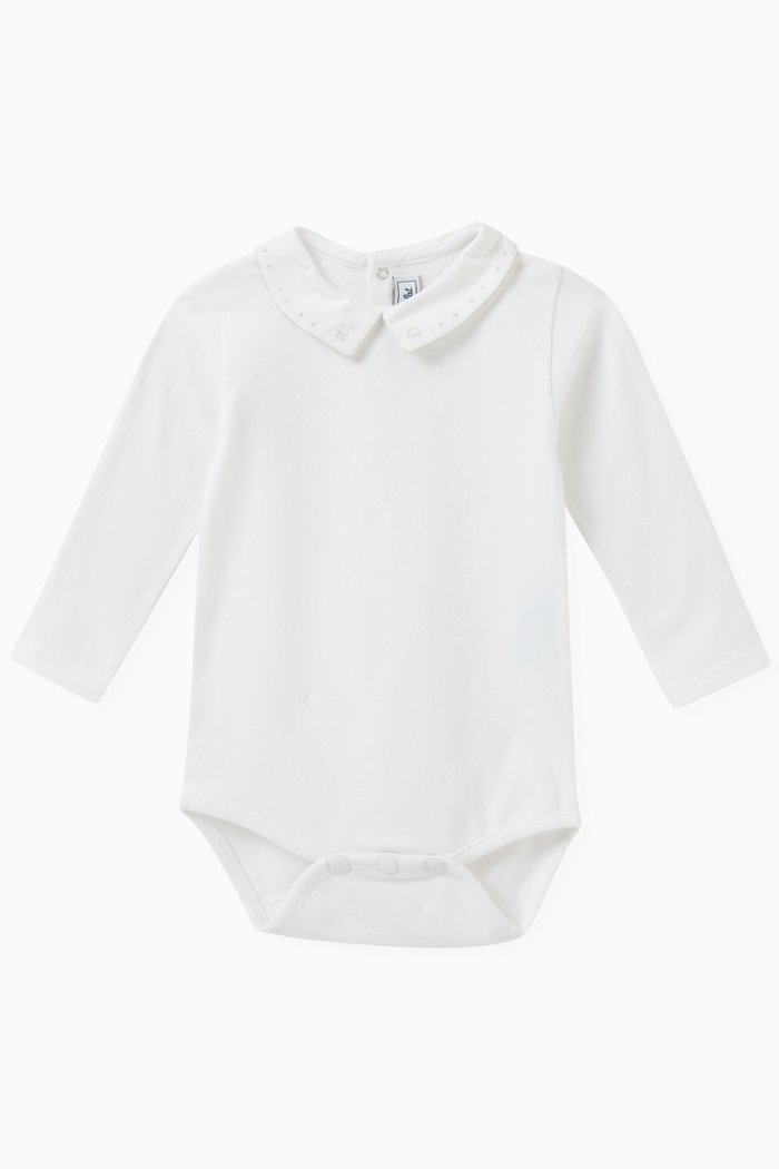 

Bodysuit in Stretch Cotton, White