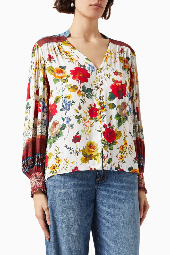 

Serena Blouse in Crepe, Multicolour