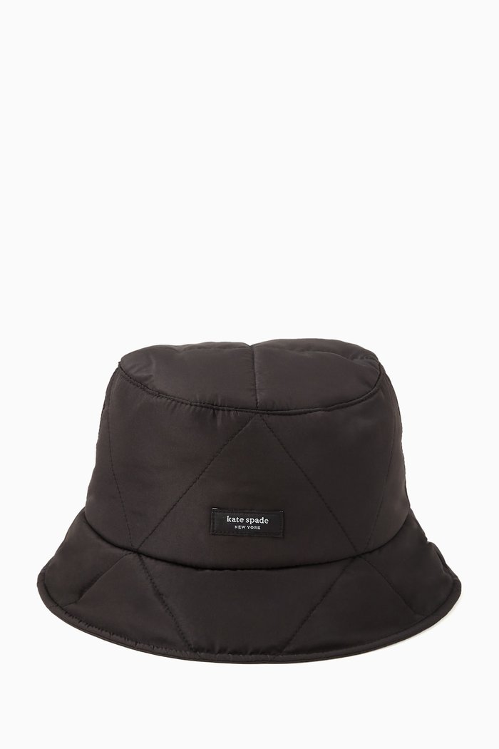 

Sam Quilted Bucket Hat, Black