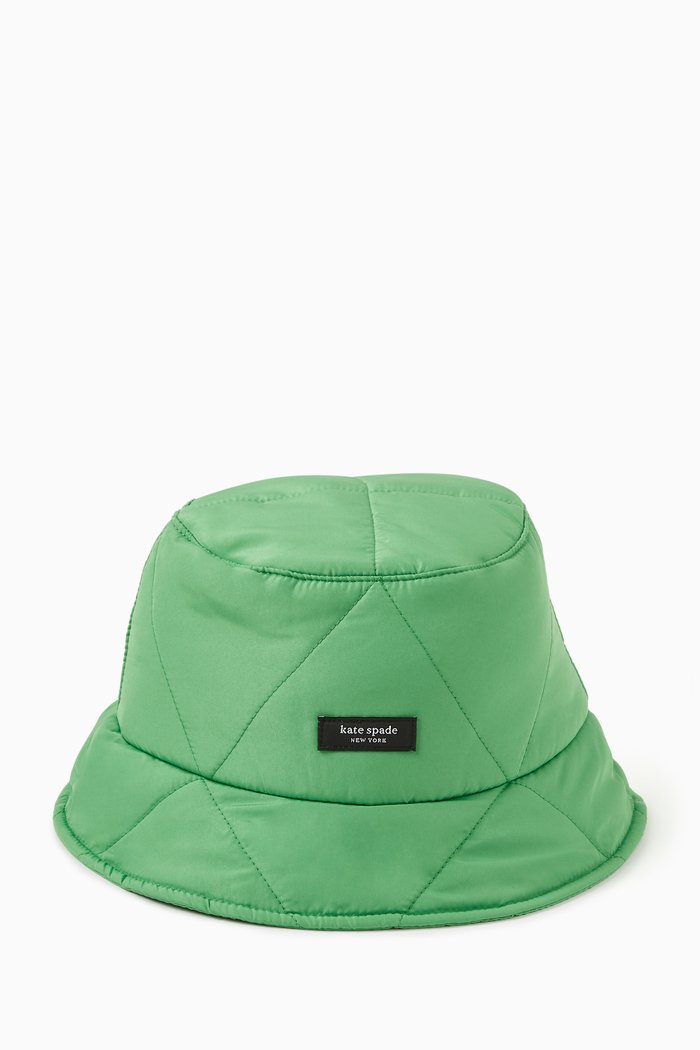 Sam Quilted Bucket Hat, Green