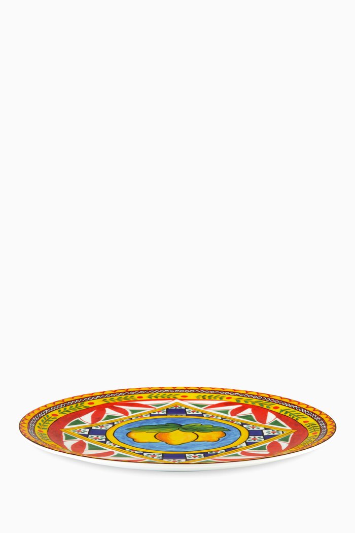 

Carretto Limoni Charger Plate in Porcelain, Multicolour