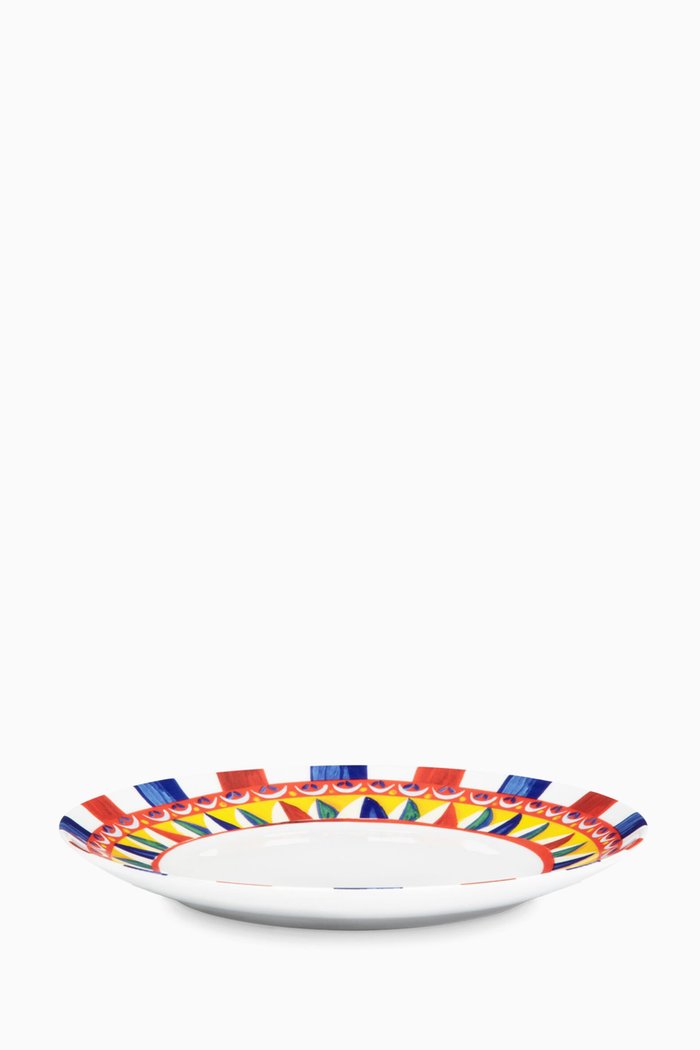 

Carretto Set of 2 Dinner Plates in Porcelain, Multicolour