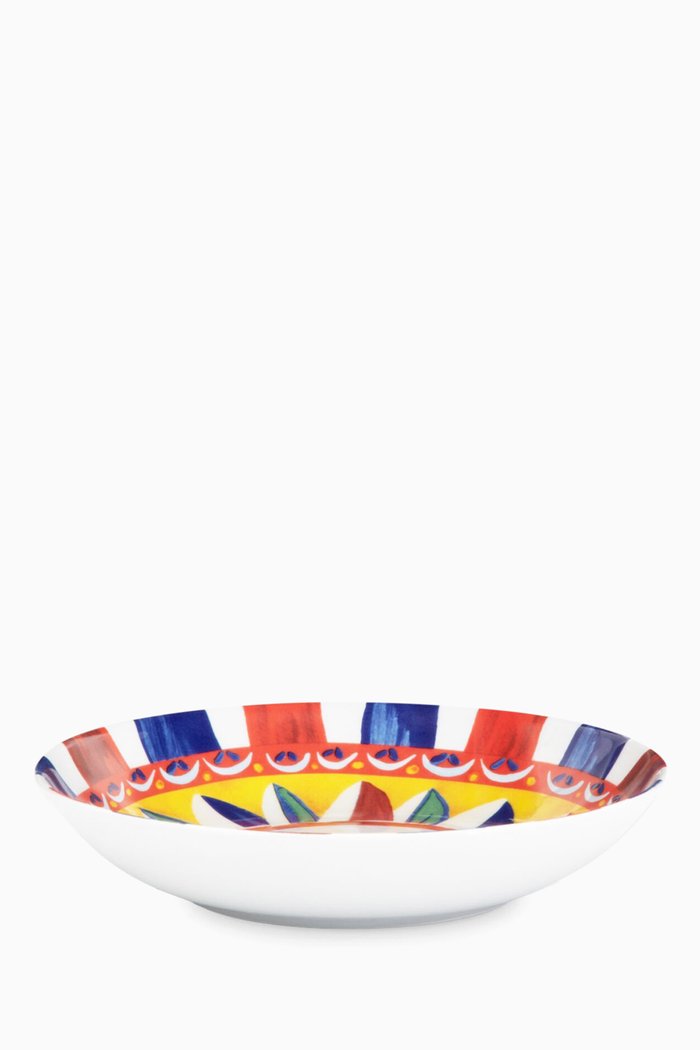 

Carretto Siciliano Soup Bowls in Porcelain, Set of 2, Multicolour