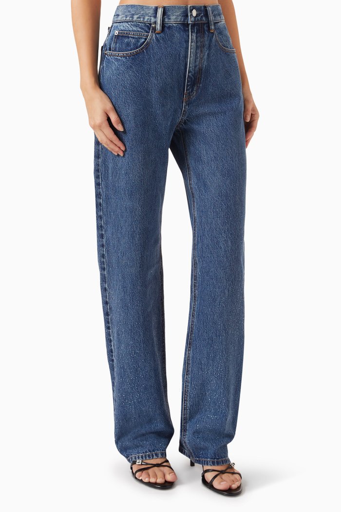 

EZ Mid-rise Straight-leg Jeans, Blue