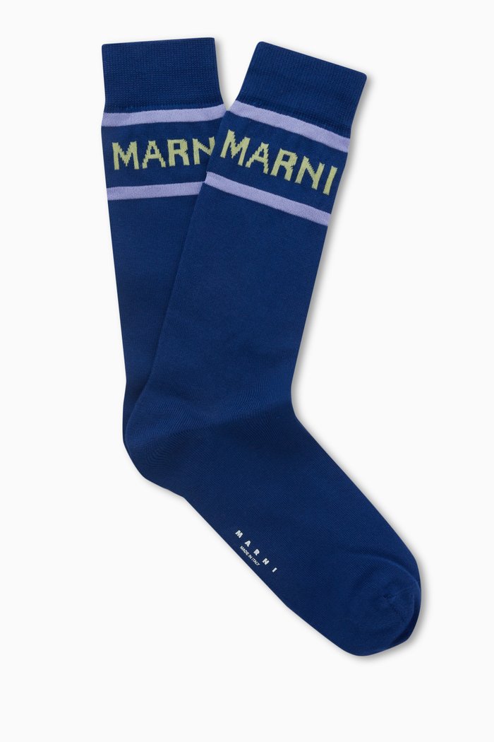 

Logo Socks in Cotton-blend Knit, Multicolour